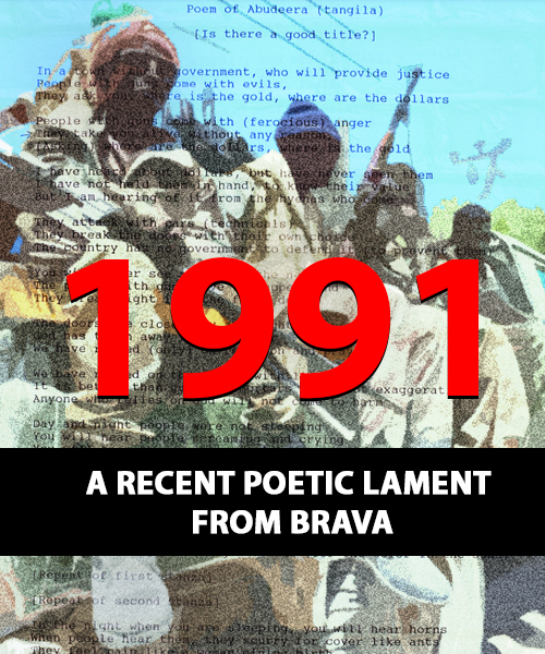 Poem about the Somali "Civil" War in Barawa