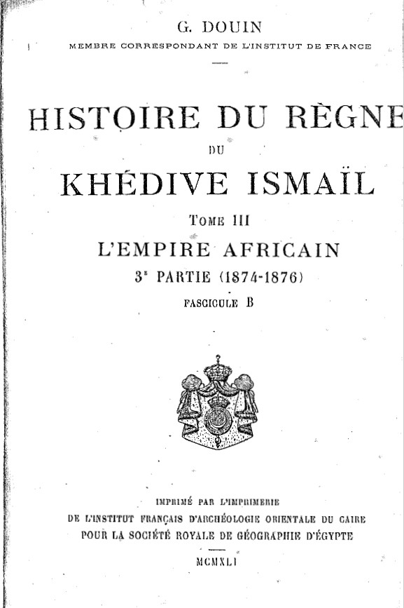 Historie Du Regne Khedive Ismail